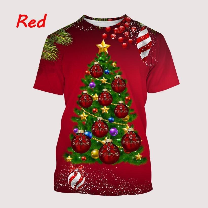 

Рождественская елка, модная футболка с 3d принтом, уличные хип-хоп унисекс, забавные рождественские костюмы S