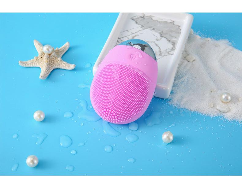 Ultrasonic Silicone Facial Cleansing Brush for Ladies