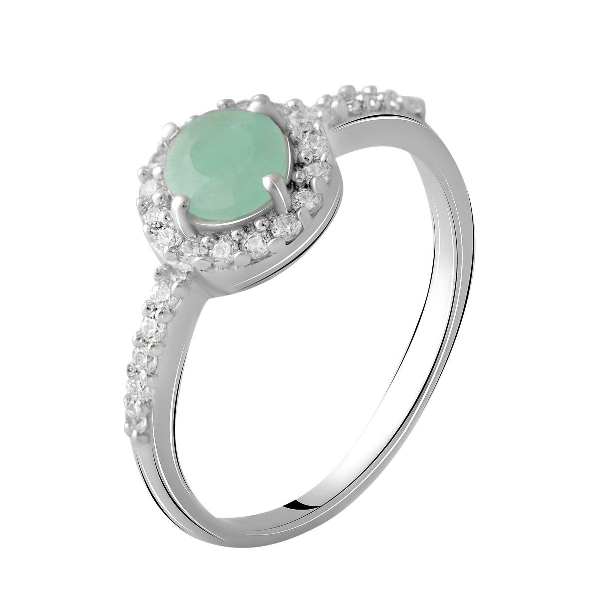 

Silver ring with natural emerald 0.932ct, item weight 2.32 g (1988534) 18.5 смарагдовий