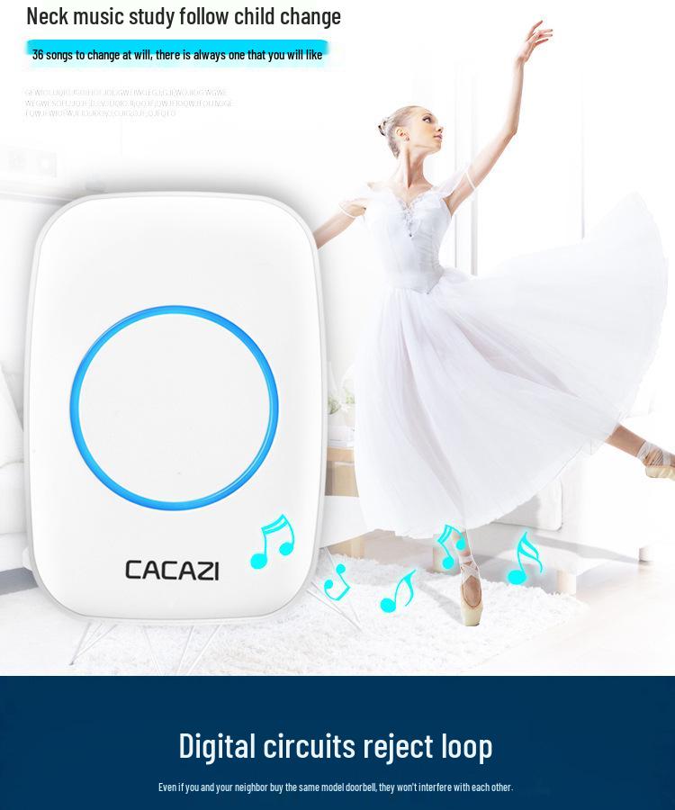 Smart Long-Range Wireless Doorbell with Waterproof Electronic Main Board & Dual Remote Callers