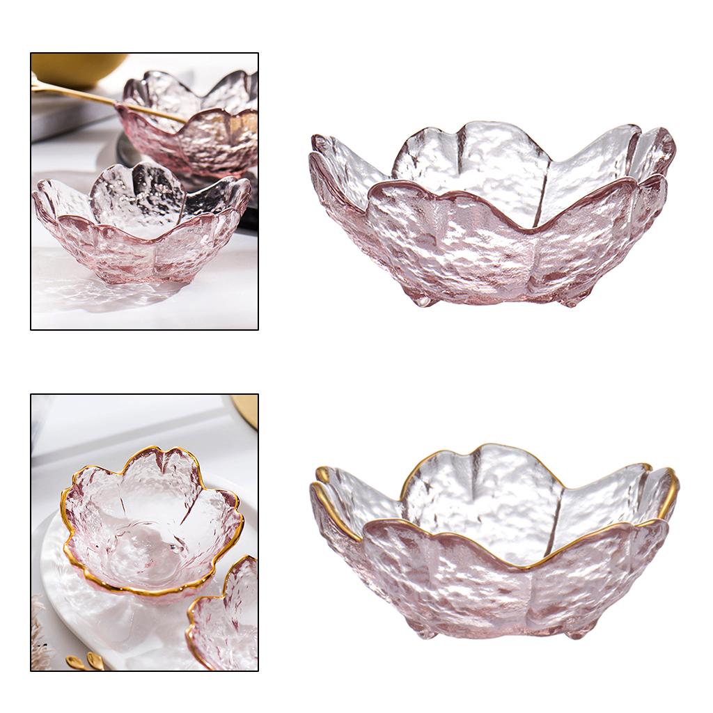 Fruit Bowls, Transparent Household Japanese Salad Glass Dessert , Vegetables,