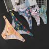 Men's Spring and Summer Sexy Printed Cotton Breathable Low-waisted Briefs