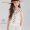 Mucmukn Girls' Wool Blend Striped Knitted Cardigan Shawl