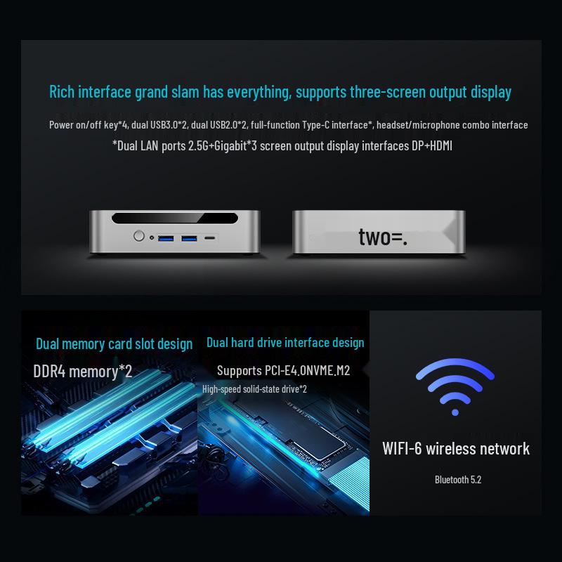 Industrial Mini PC: Core i7-1280P or i9-13900H Business Micro Desktop