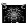 Retro Style Wall for Dorm Circular Pattern Tapestry Indian Hanging Bohemian Tapestry Rectangular Bedroom Living