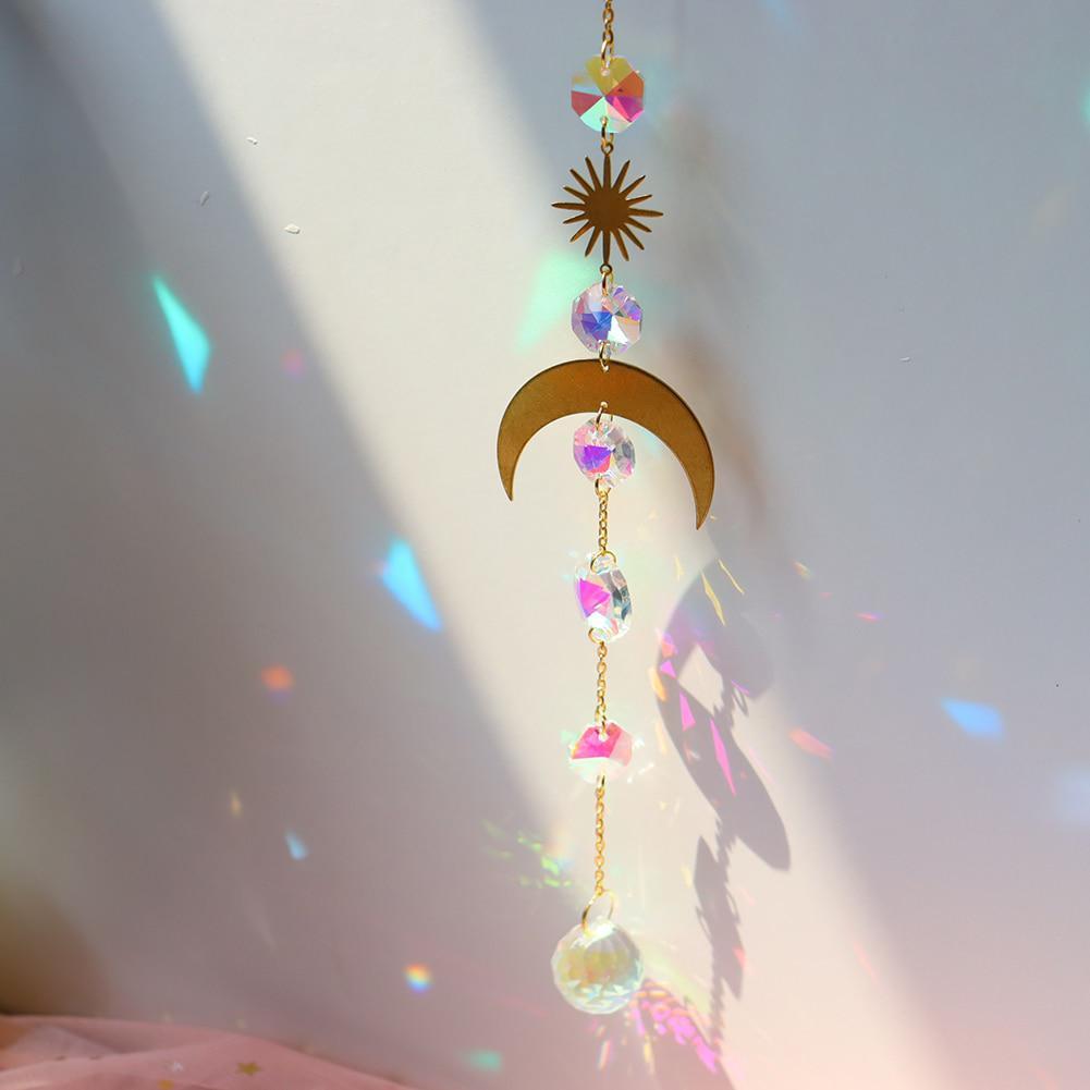 

Crystal Wind Chimes Sun Catchers Hanging Pendant Light Catching Jewelry Wind Chimes for Home Garden Wedding Garden Decoration