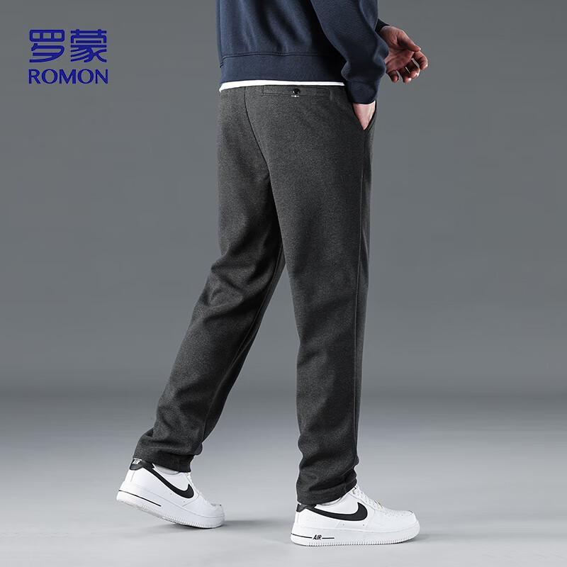 ROMON Men's Business Casual Straight Leg Pants