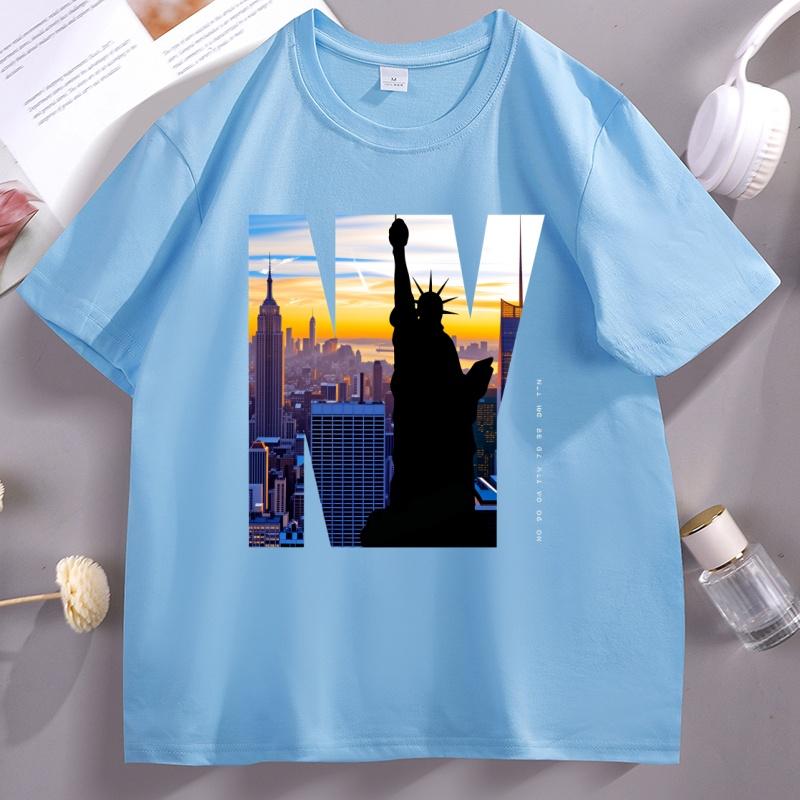 New York City TShirt NYC T Shirt Unisex Unisex Cotton Short Sleeve Round Neck Tshirts Casual Breathableloose Tshirts Streetwear
