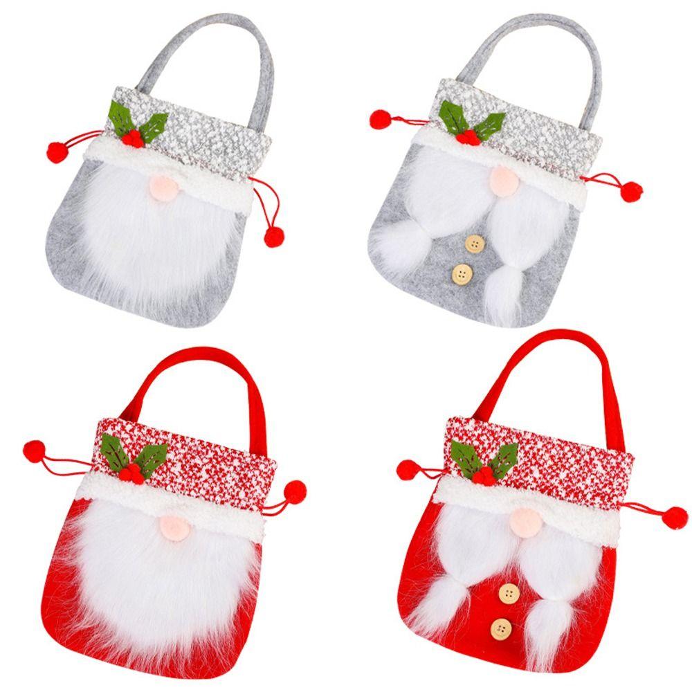 Decorations Large Capacity Christmas Tree Ornaments Storage Bags Kids Candy Bags Christmas Handbags