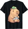 Cute Capybara Anime Gamer Turtle Funny Graphic Kawaii T-Shirt Unisex T-Shirt