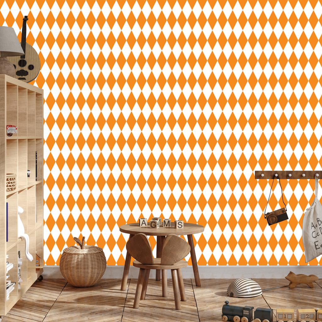 Harlequin Diamonds Wallpaper Gold, White and Cream for Living Room and Bedroom 50x1000