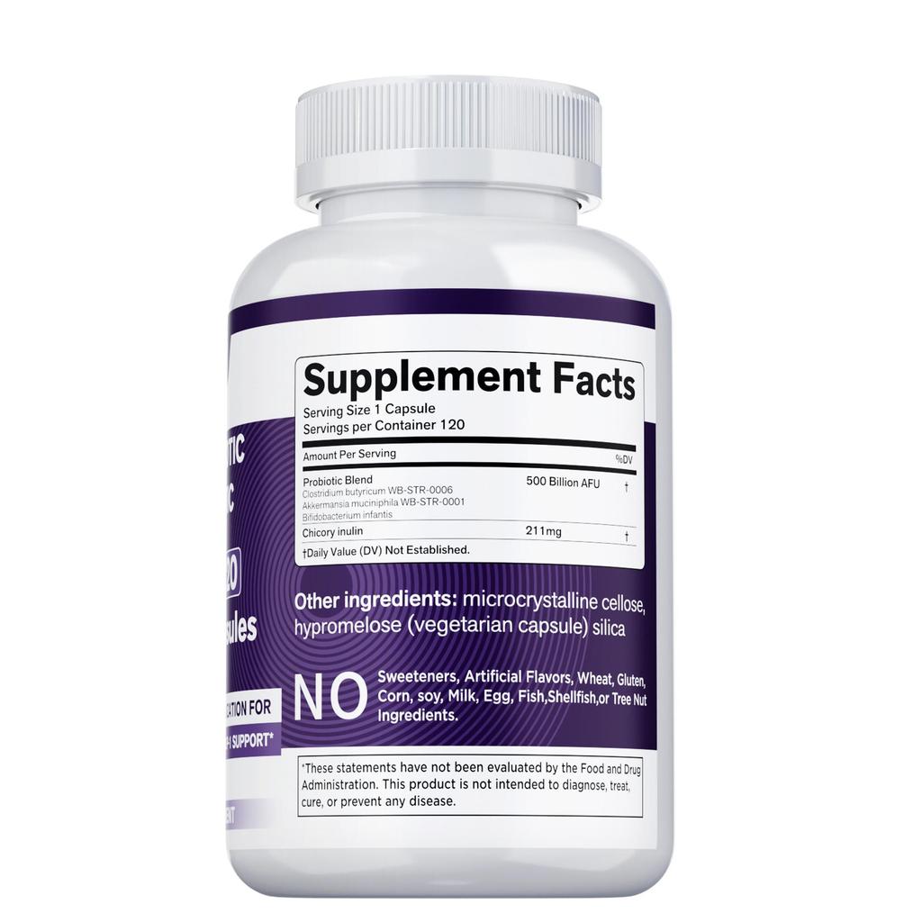 Probiotic & Postbiotic Blend for Natural GLP-1 Support —Supports long-term metabolic health at the gut level