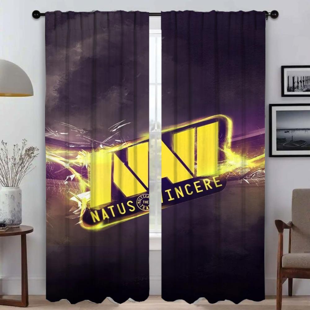 Partition Navi Natus Home Interior Curtains for Living Room Curtain Kitchen Curtains 2 Pieces Halloween Decoration Shades Blinds