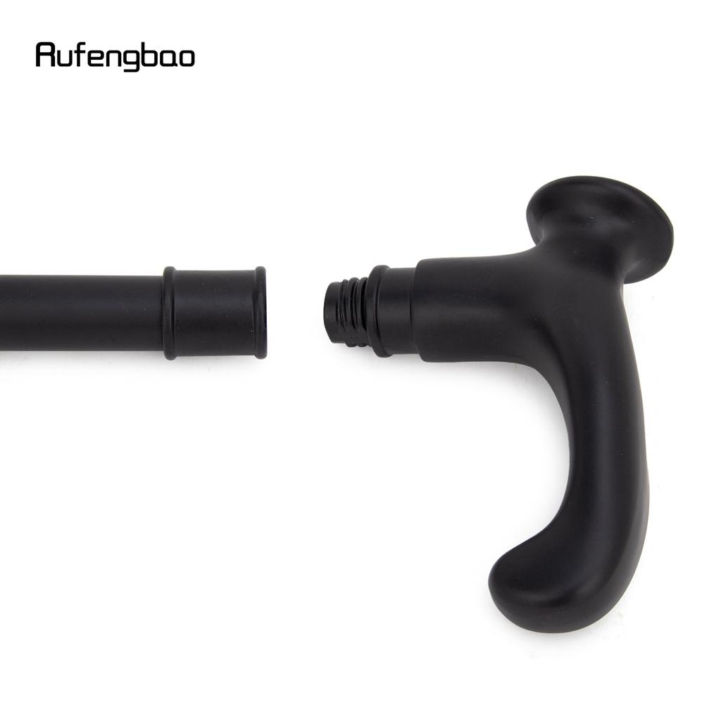 Black Ergonomics Alloy Fairy Wands Spiral  Right Hand Walking Cane Walking Stick Wand Cosplay Wedding Birthday Party Stick 92cm