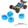5MM Wheel Hex, Pins Fit for   1 14 144001 Ruote Bianche Mount Hubs Nut with Kit   RC CarBlue 1266B