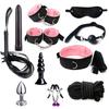 Talos 11Pcs/Set Sexy Bondage Whip Handcuffs Anal Plug Sex Toys Kit Adult Game Tools