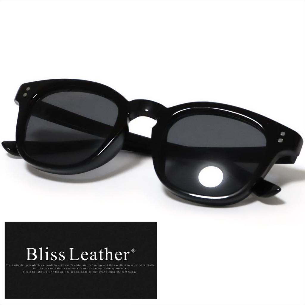 Bliss Leather, Full Model, Small Face Effect, Wellington Date Glasses, Black Rim, Sunglasses, Eye Friendly, UV Protection, Black x Smoke