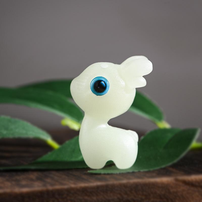 Wooden Cute Cartoon Deer Ornaments Miniature Figurine home Decor DIY Key Chain Accessories Birthday gifts Souvenirs