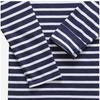SainT James Kids Long Sleeve T shirT Modern sTripe Marine Neige 2066