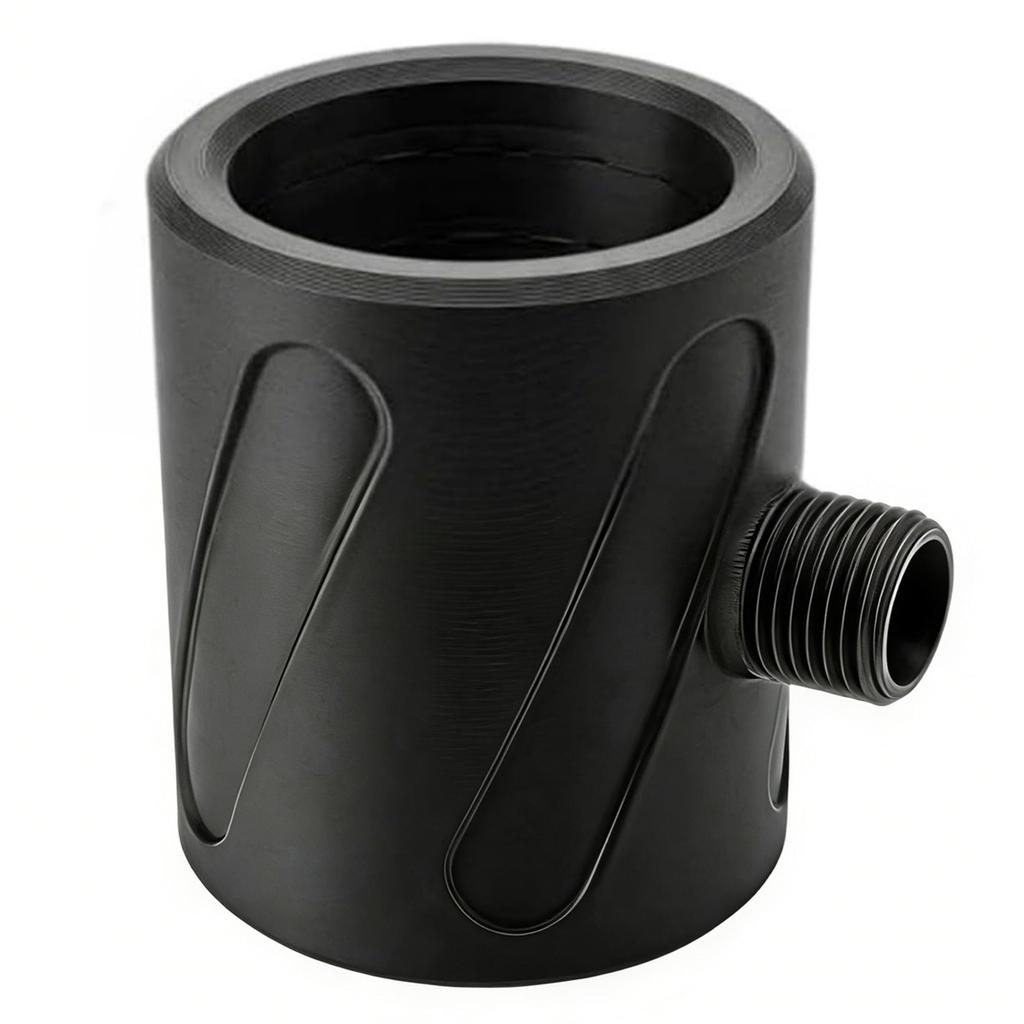 Soffione Doccia Portatile da Uomo Stampato 3D Alta Pressione Ugello a Spirale Risciacquo Massaggio Circolare Accessori Doccia