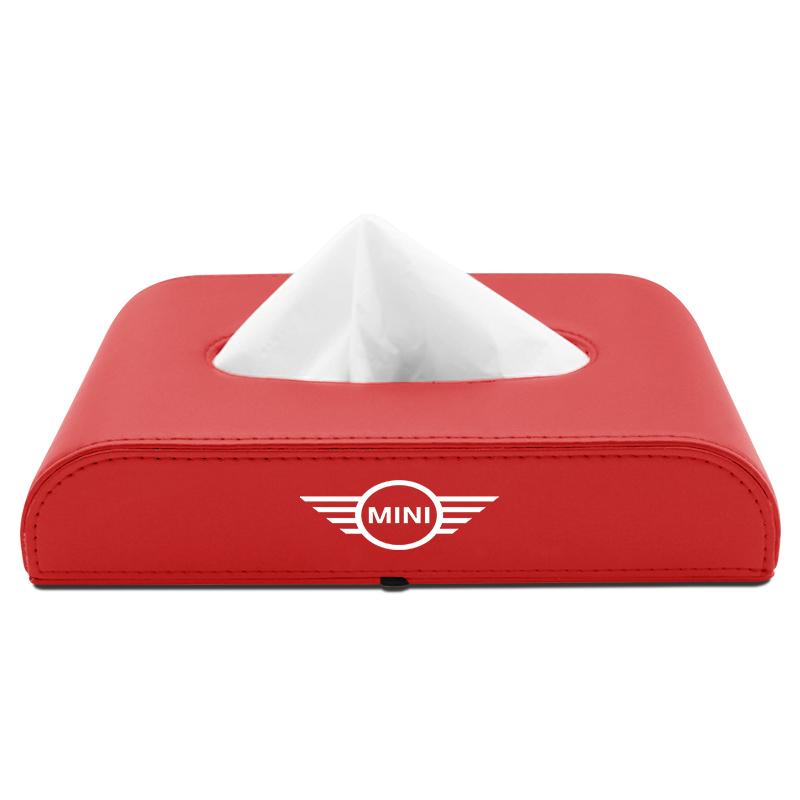 1Pcs Car Tissue Box Holder Armrest Box Storage Case Car Accessories For BMW Mini Cooper F54 F55 F56 R56 R60 SONE Roadster Clubman Coupe