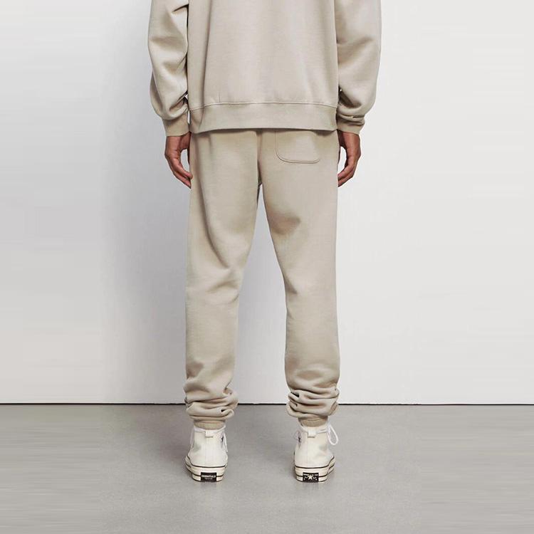 Fear of God Essentials Fleece Joggers with Drawstring and Small Logo Unisex Bottoms Grey FOG-FW20-309