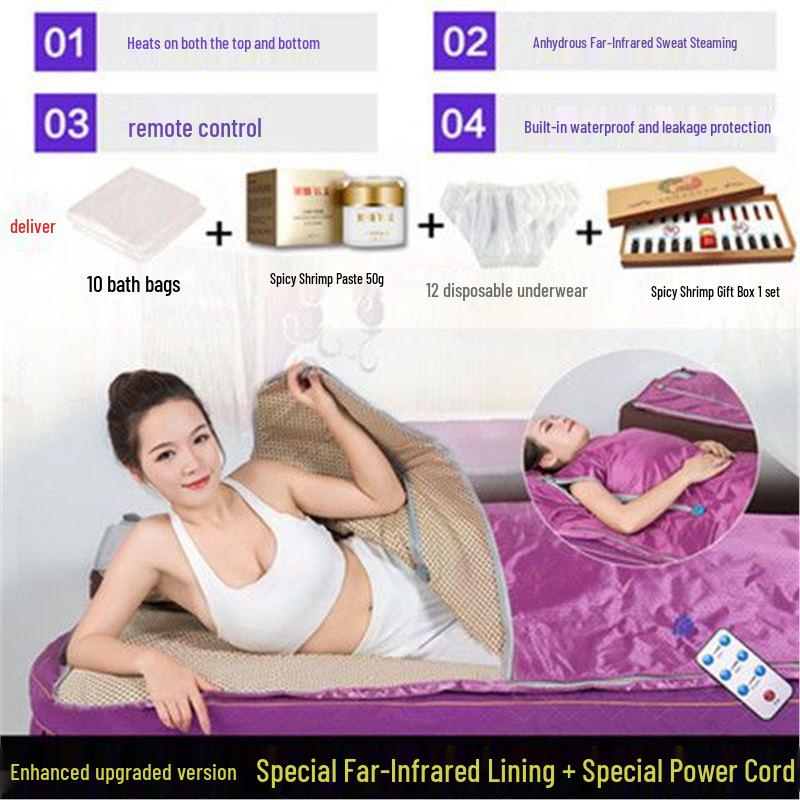 Xu Can Full Moon Home Sauna: Full Body Dehumidifying Sauna Box and Acid Expelling Blanket