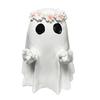 Halloween Middle Finger Ghost Statue Wreath Ghost Resin Figurine Sculpture Holiday Party Home Office Desktop Decoration Ornament