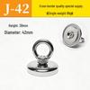 Heavy-Duty Underwater Salvage Magnet with Lifting Eye & Anti-Collision Suction Cup