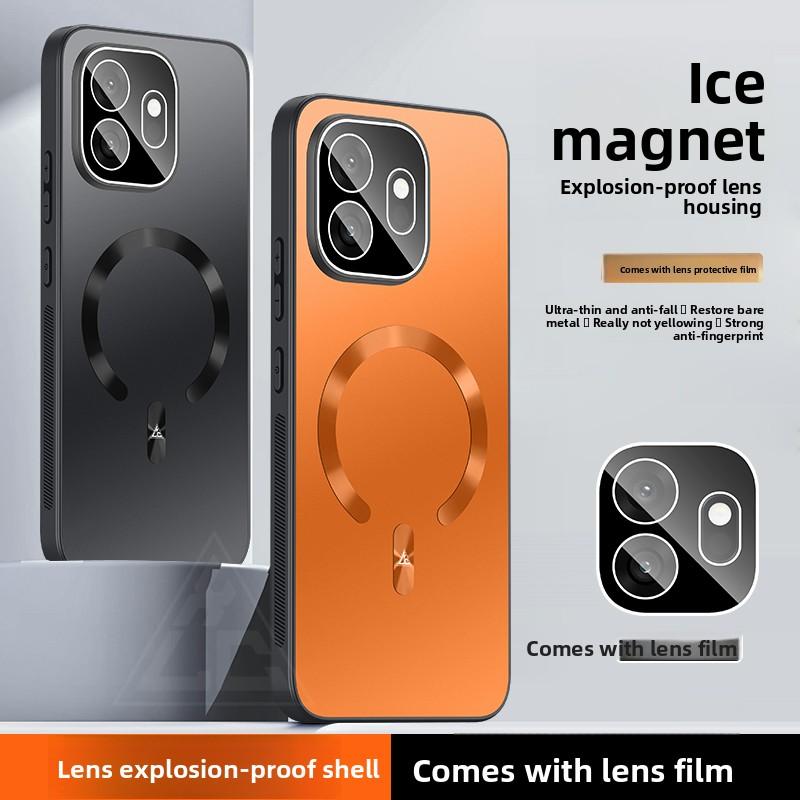 For OnePlus 15T Case Hard PC Matte Magnetic wireless charging Lens Protective Back Cover Case For One Plus 15T 1+15T Phone Shell