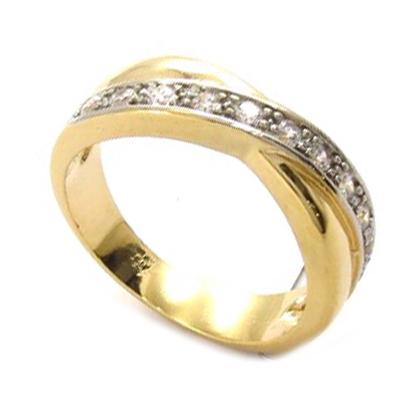 Weißer vergoldeter 'Göttin' Ring