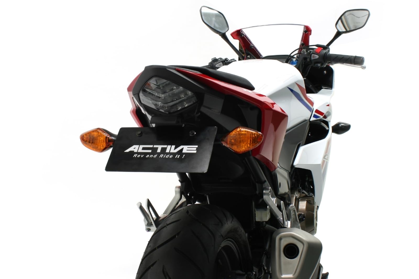 ACTIVE Fender Eliminator with LED License Plate for CBR400R CBR400R 16 1151089 Kit, Black, Light, / (ABS) чёрный