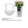 Pflanzeinsatz-Erhöhung Verstellbare Pflanzen-Erhöhung Innen für Blumentopf Robuste Blumentopf-Erhöhung mit Hakenketten für 12-18 Zoll breite Öffnung Hohe Pflanzentöpfe