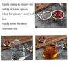 Tea Spice Strainer Seasoning Ball Mesh Herbal Ball Stainless Steel Teakettle Locking Tea Filter Reusable Diameter Tea Diffuser