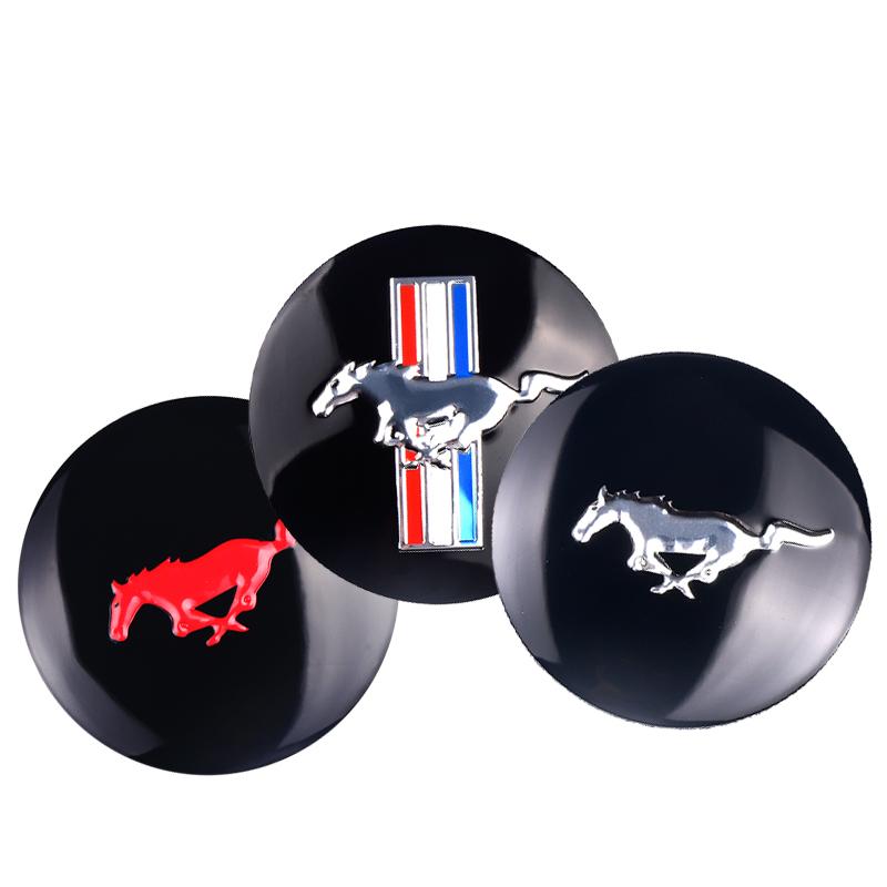 HDC3 56mm Car Wheel Center Hub Cover Stickers Hub Decals For Ford Mustang Mondeo Focus Fusion Kuga Transit Edge Decoration Accesorios