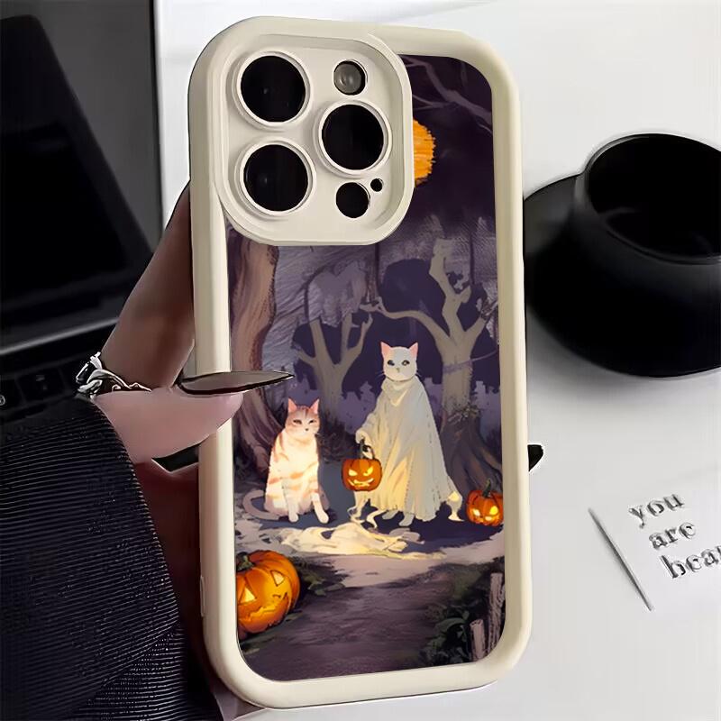 Cats Ghost Soft Silicone Case For Xiaomi Redmi Note 13 Pro Plus 5G 11 12 Turbo 10 Pro 12S 11S 10S 9 Redmi 12 12C 13C 4G Cover