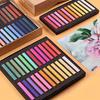12/24/36/48 Colors Professional Soft Pastels Set,Chalk Pastel Sticks with Storage Case,Blending,Layering,Shading for Adults