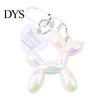 Keychain Pendant Cartoon Balloon Dog Puppy Charm Luster Lasers Color Shaped Bag DIY Decoration Home Office Decor Ornament Colorful Accessory