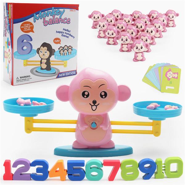 Children Monkey Dog Balance Cool Math Game Fun Learning Educational Toy Gift for Kids Boy 