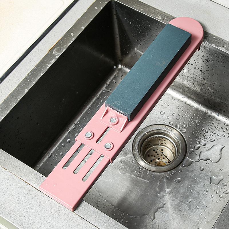 1Pc Whetstone Sink Sharpening Stone Holder Adjustable Bridge Kitchen Sharpener Rack