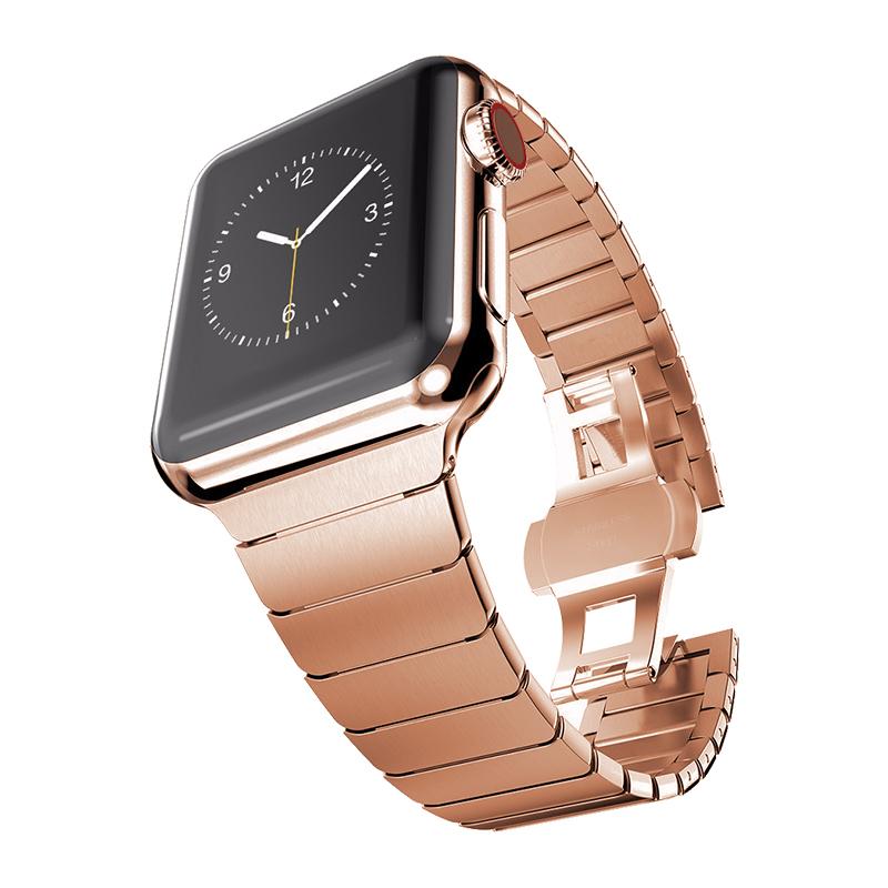 Luxury Titanium Color Band for Apple Watch Ultra 49mm 8 7 41 45mm Stainless Steel Strap for IWatch 6 5 4 3 42 44mm 40mm Bracelet
