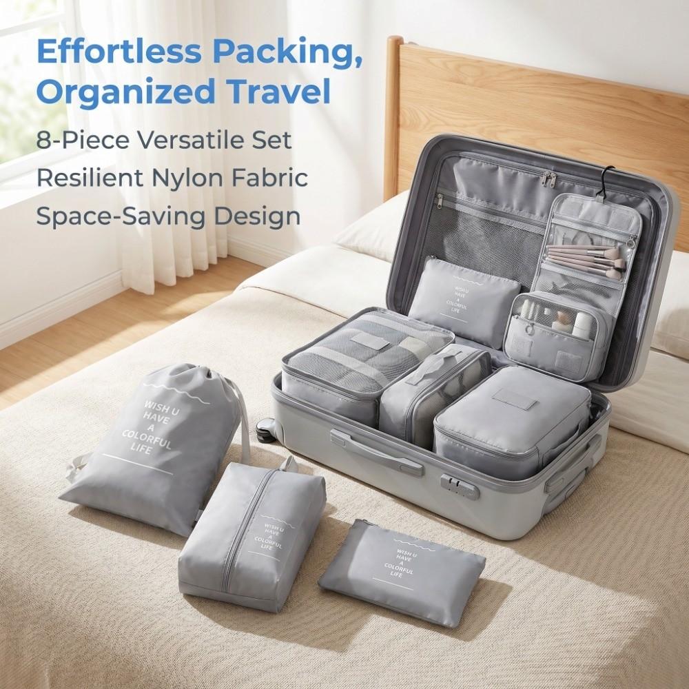 Large Capacity Luggage Organizer Foldable Sorting Pouch Travel Pack Room Arrangement
