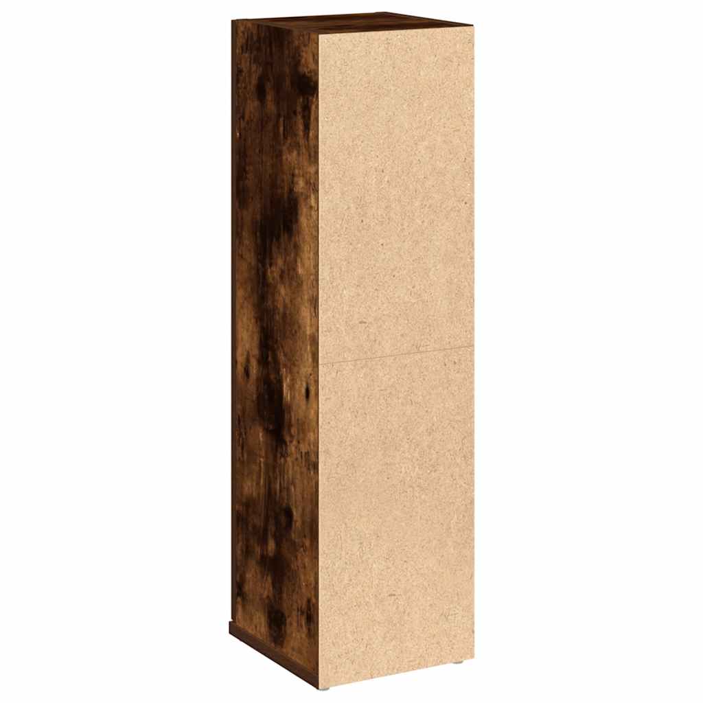 Bathroom Cabinet with Toilet Paper Holder Smoked Oak Finish 20.5 X 22 X 72 Cm