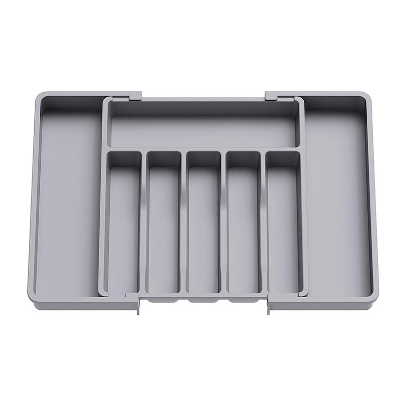 Lifewit Silverware Drawer Organizer, Expandable Utensil Tray For Kitchen, Adjustable Flatware And Cutlery Holder Black