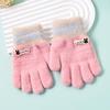 Cartoon Cute Winter Gloves for Kids: Warm Full-Finger Design for Girls and Boys