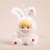 Cute Rabbit Plush Keychain Soft Vinyls Toy With PP Cotton Filling Key Chain For Bags And Car Decors 20cm Height