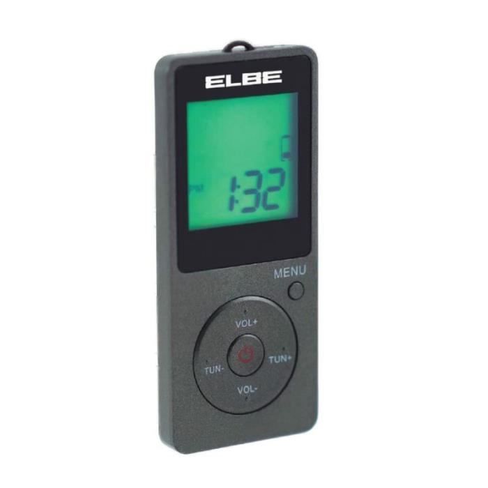 Radio portable - ELBE - RF95 - AM/FM - Numérique - Gris foncé