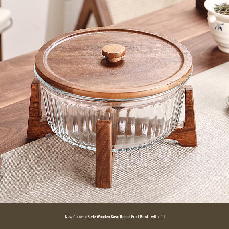 New Chinese Style Glass Dried Fruit & Snack Plate