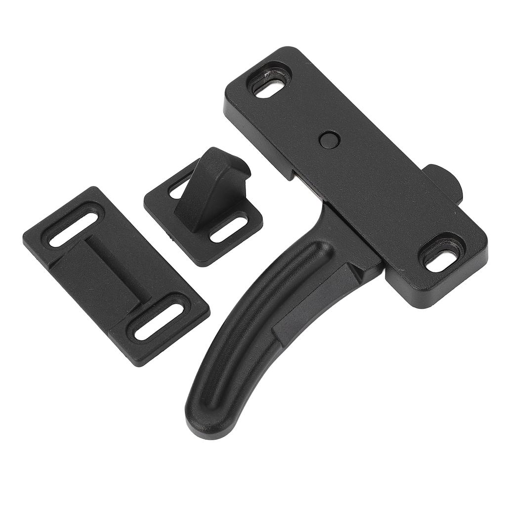 RV Screen Door Latch Metal Black Strong Construction Universal Fit Screen Door Latch and Handle Kit for Motorhomes
