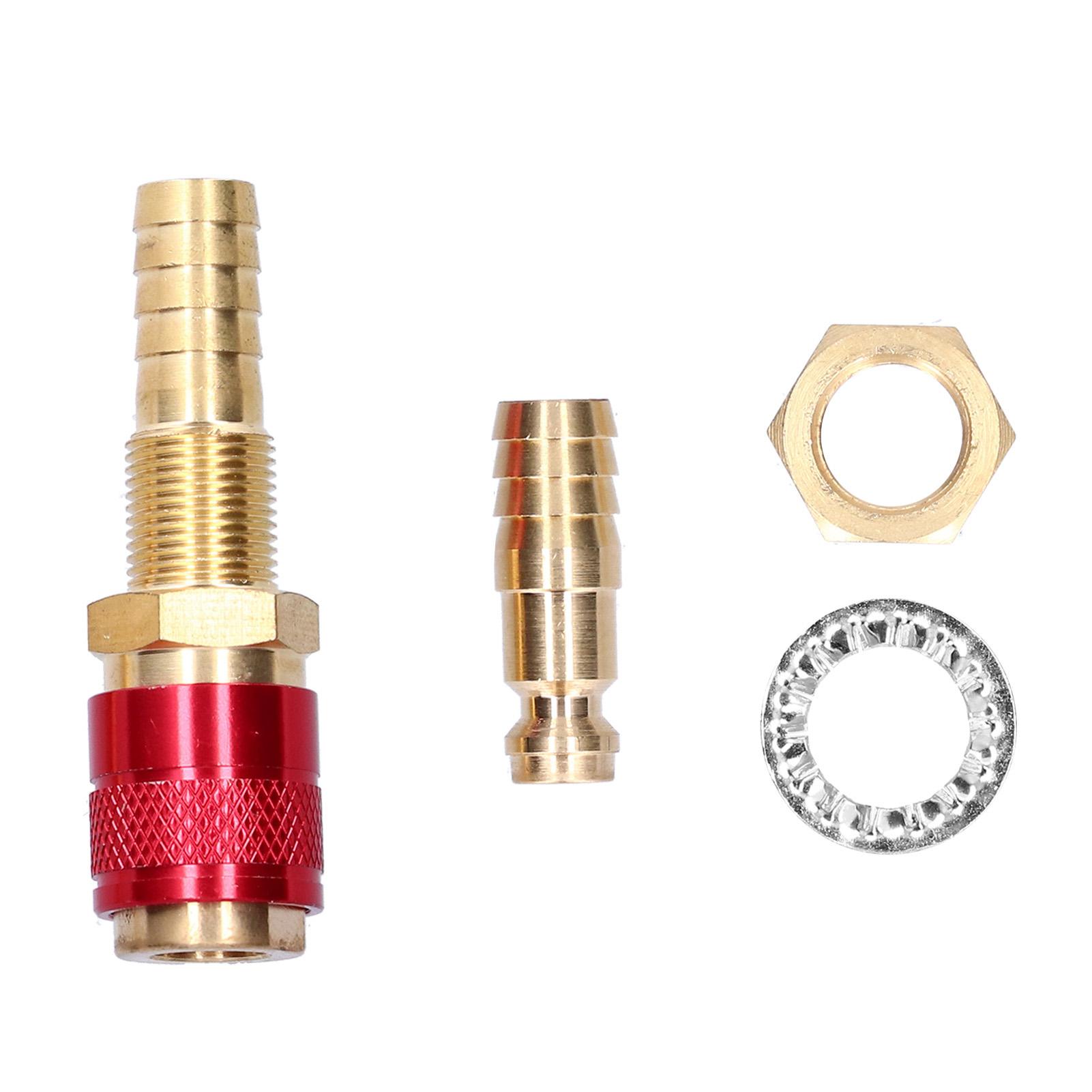 

Быстроразъемный фитинг Шланговое латунное соединение для TIG сварочной горелки Сварочное оборудование M10Золотистый